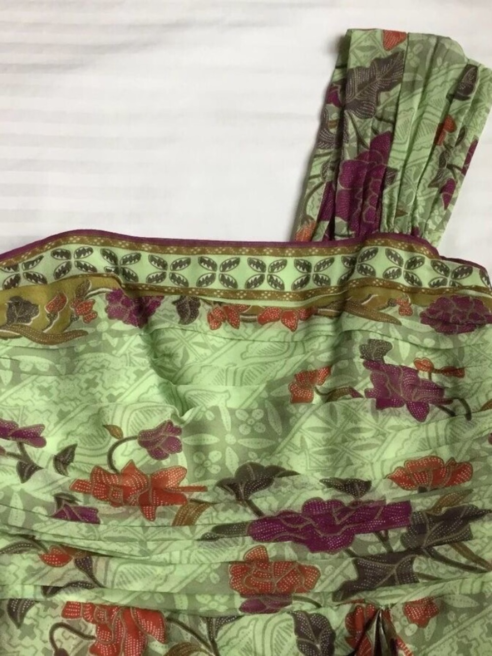 NICOLE MILLER Silk DRESS Size: 4 (SMALL) NWT 100% Silk Paisley Lined - Picture 2 of 12